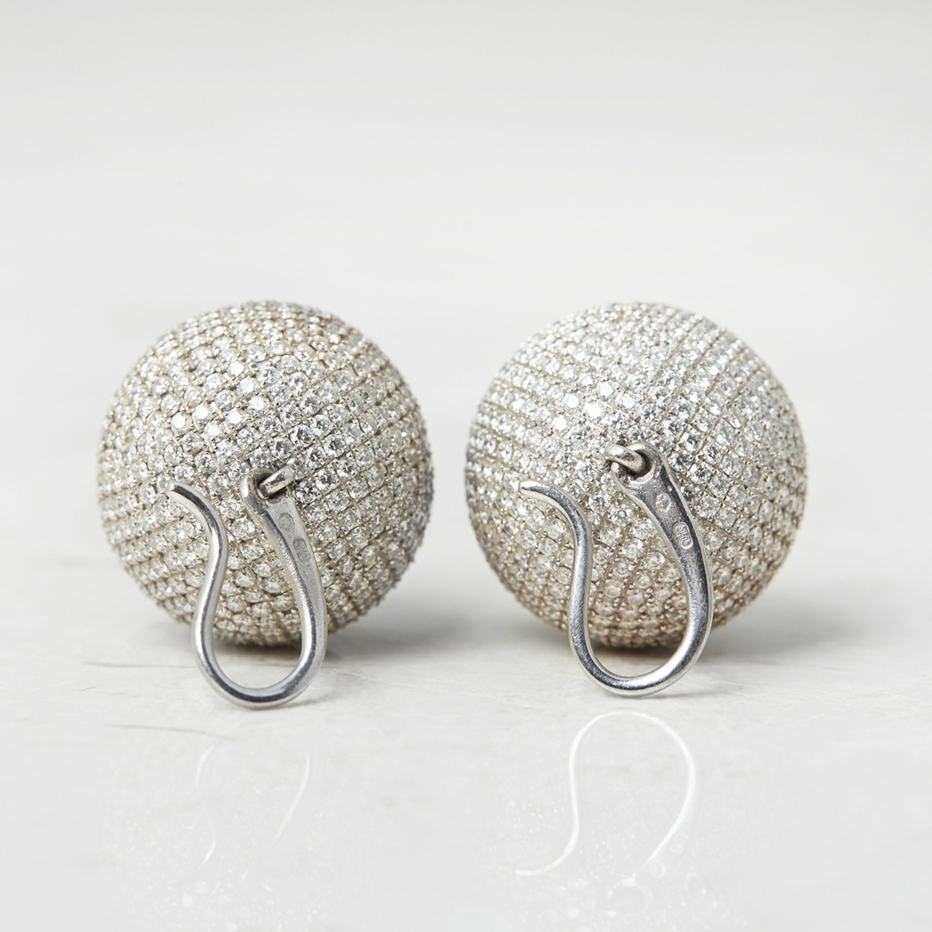 Bottega Veneta 18k Yellow & White Gold Diamond Necklace, Earrings & Ring Sfera Suite - Box & Certs - Image 9 of 21