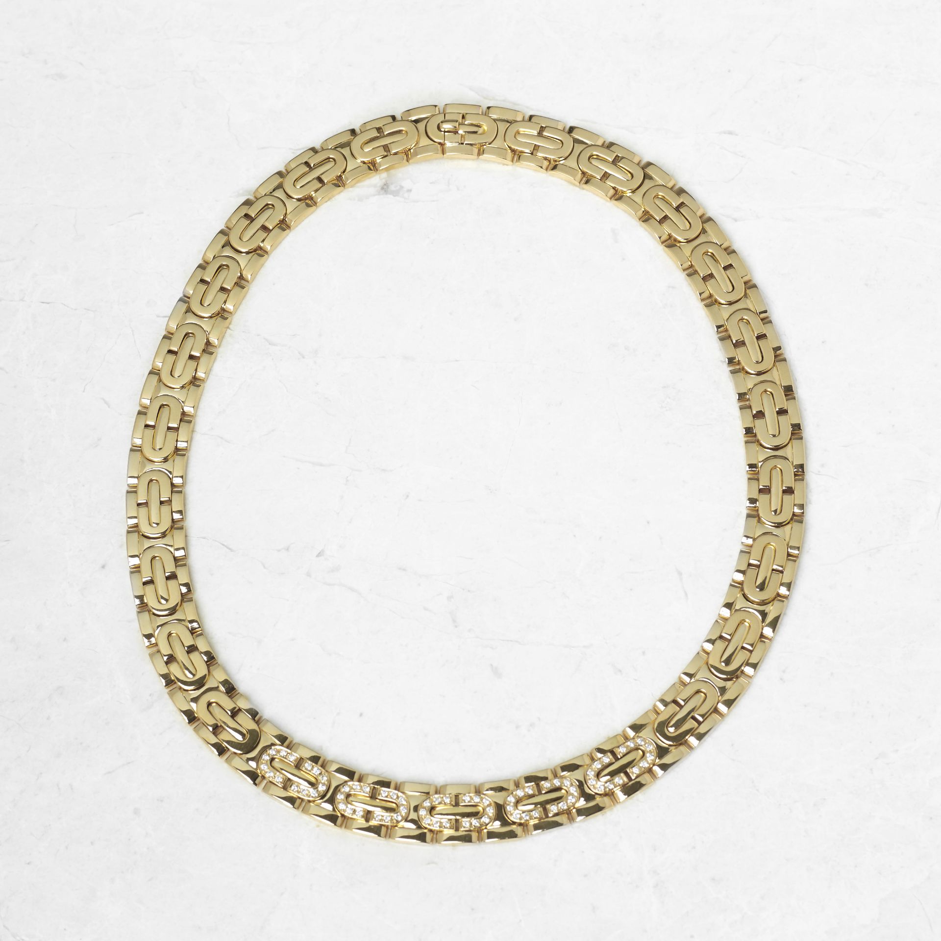 Cartier 18k Yellow Gold Oval Link Collar 0.70ct Diamond Maillon Necklace with Box, Certs & papers - Image 12 of 14