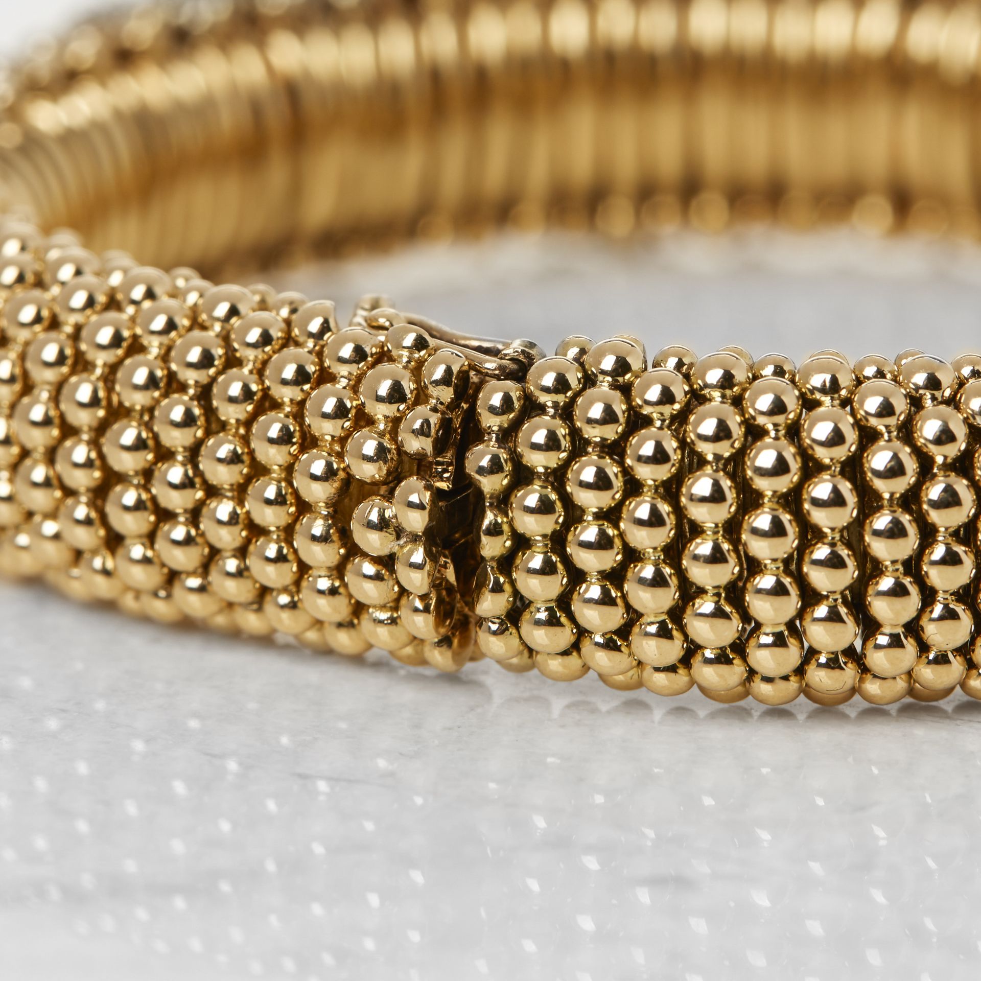 Van Cleef & Arpels 18k Yellow Gold Ruby & Diamond Vintage Bracelet with Presentation Box - Image 11 of 16