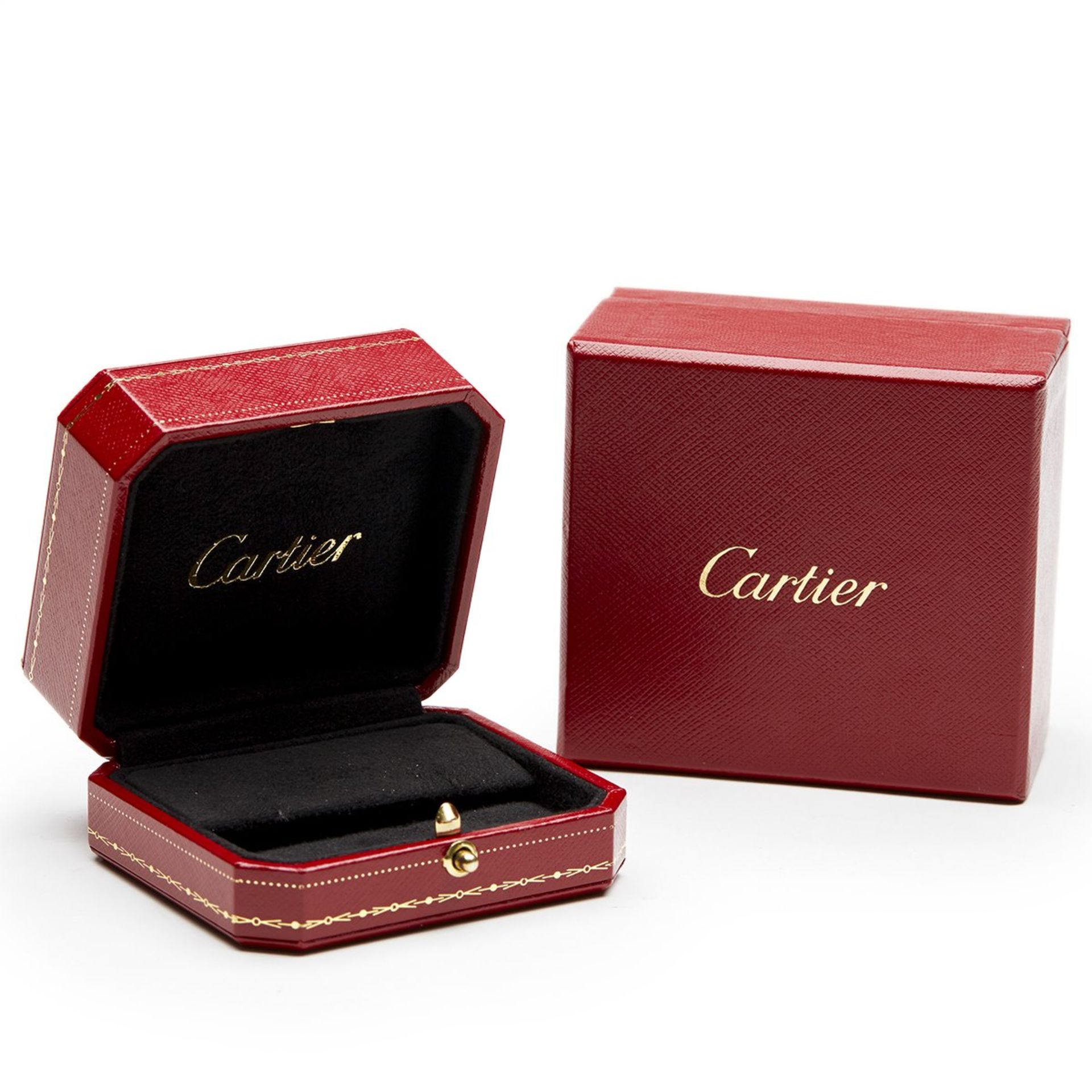 Cartier Platinum Round Brilliant Cut 4.03ct Diamond Stud Earrings with GIA & Cartier Certificates - Image 12 of 12