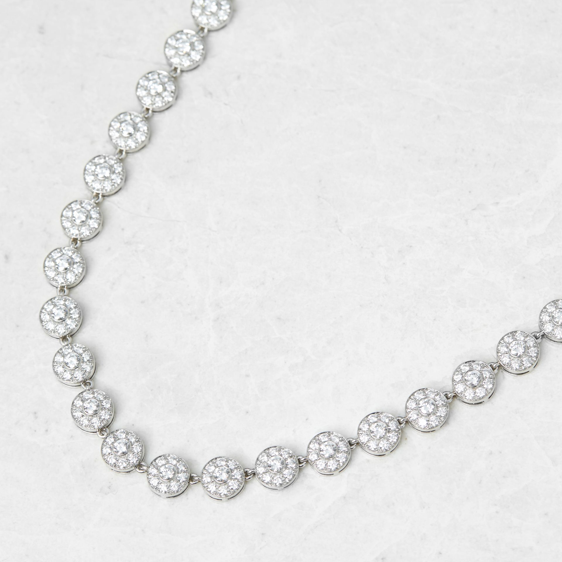 Tiffany & Co. Platinum 6.44ct Diamond Circlet Necklace with Tiffany & Co. Box - Image 7 of 14