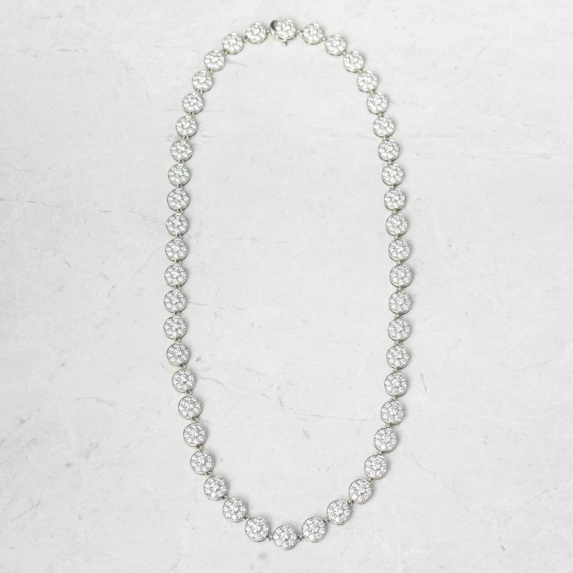 Tiffany & Co. Platinum 6.44ct Diamond Circlet Necklace with Tiffany & Co. Box - Image 13 of 14