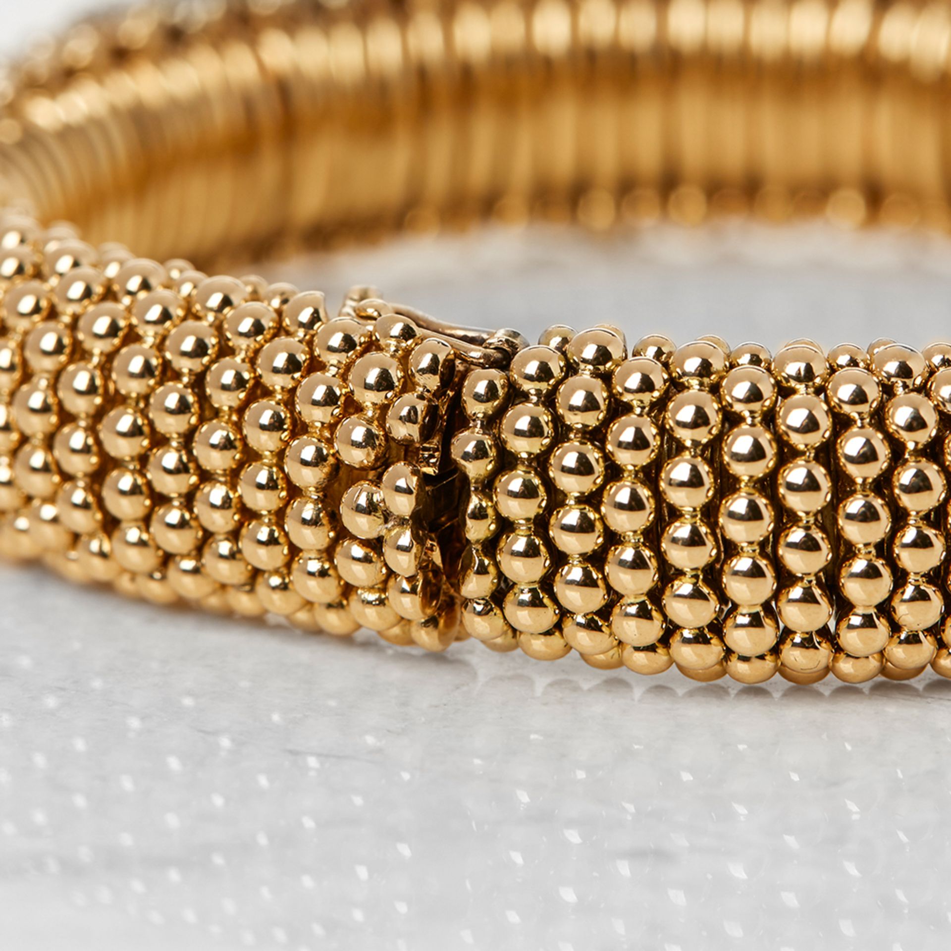 Van Cleef & Arpels 18k Yellow Gold Ruby & Diamond Vintage Bracelet with Presentation Box - Image 6 of 16
