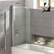 (N43) 800mm - 6mm - EasyClean Straight Bath Screen RRP£224.99 6mm Tempered Saftey Glass Screen - Our