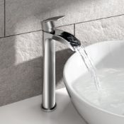 (N47) Avis II Counter Top Basin Mixer Tap Waterfall Feature Our range of waterfall taps add a