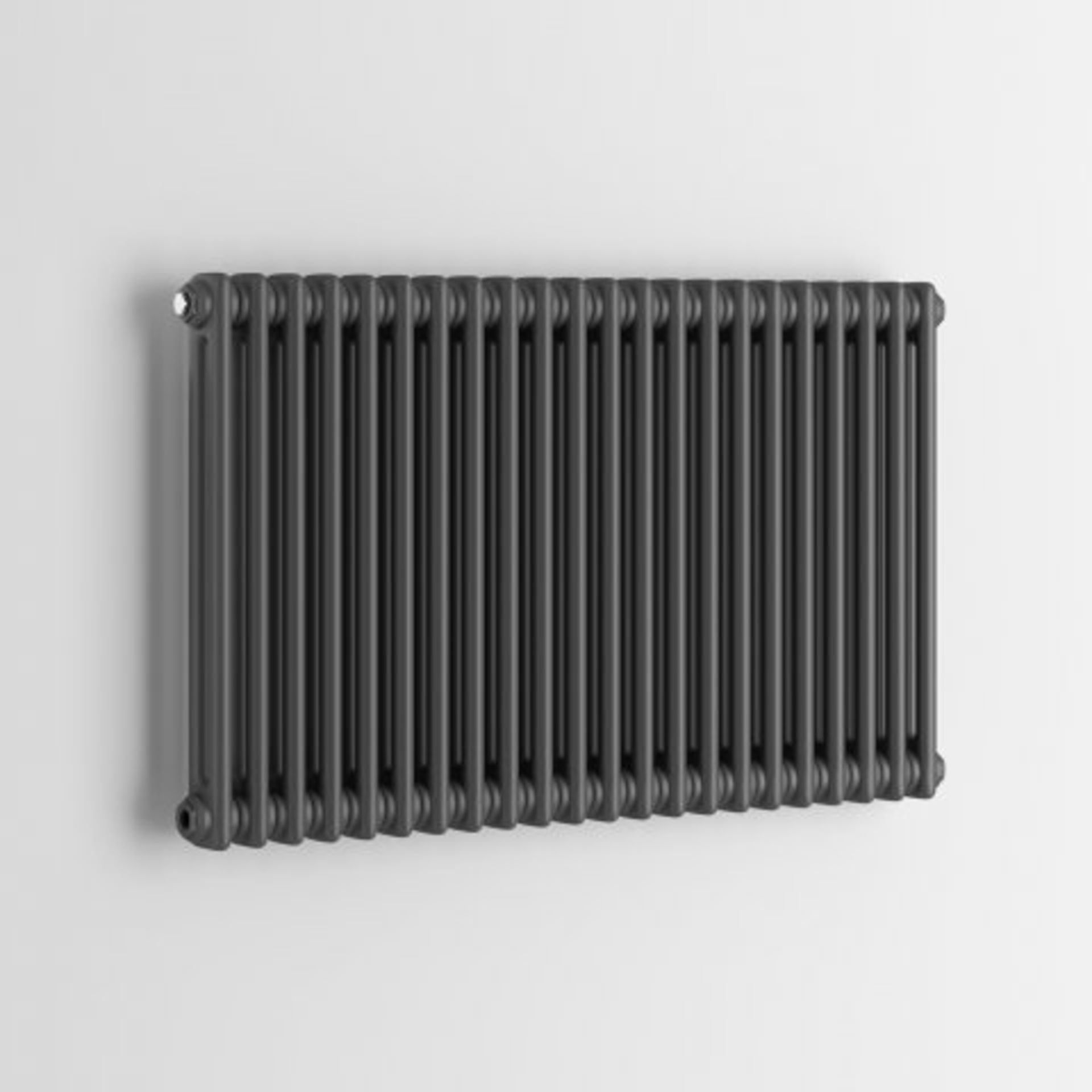 (N176) 600x1008 Anthracite Double Panel Horizontal Colosseum Traditional Radiator RRP £363.99 For an - Image 3 of 5