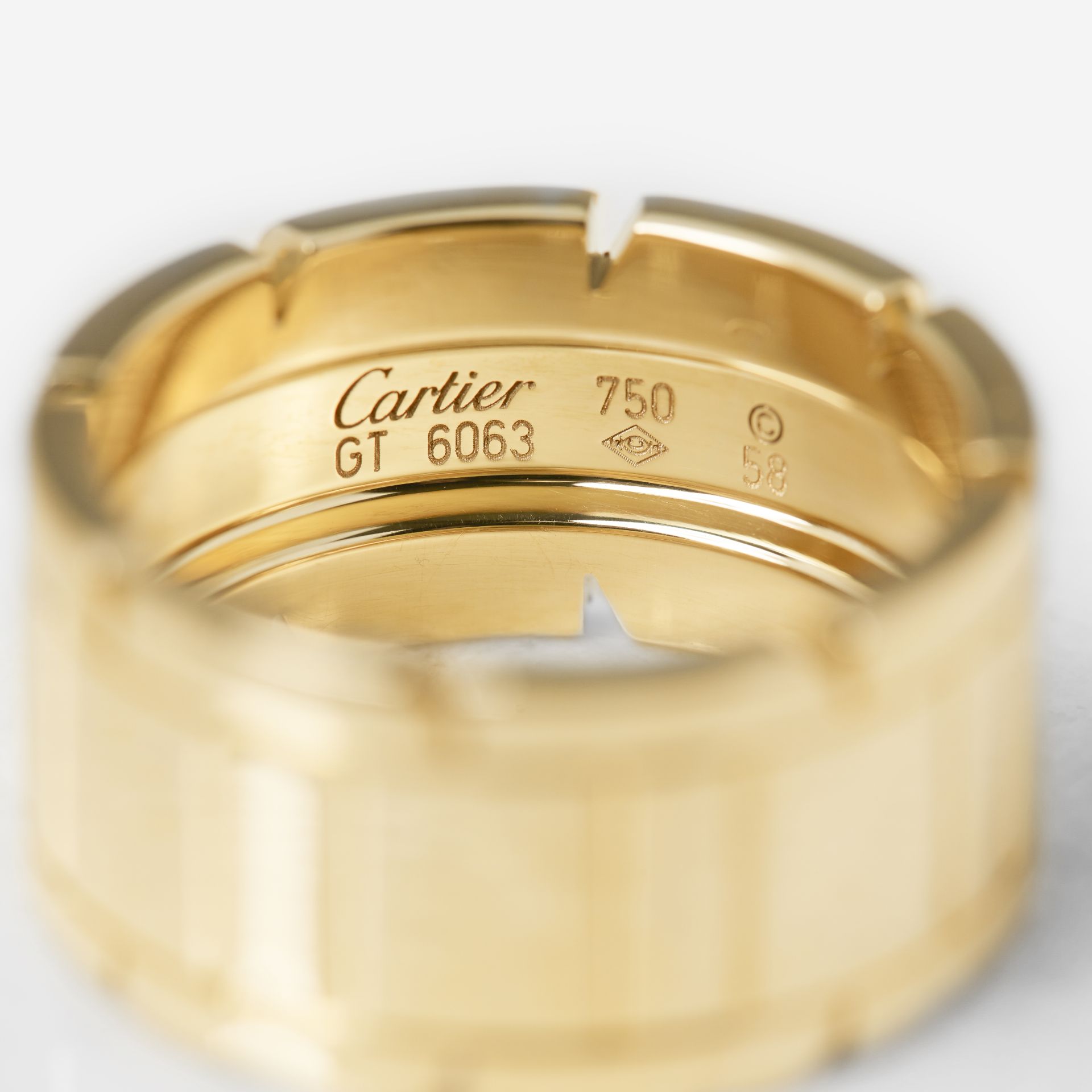 Cartier 18k Yellow Gold Tank Francaise Ring with Presentation Box - Bild 12 aus 13