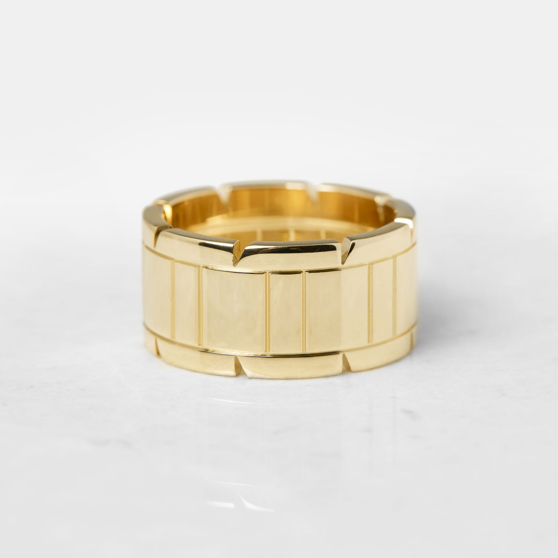 Cartier 18k Yellow Gold Tank Francaise Ring with Presentation Box - Bild 8 aus 13