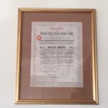 Venezuela Central Railway Company - Lien Debenture Stock Certificate 1927