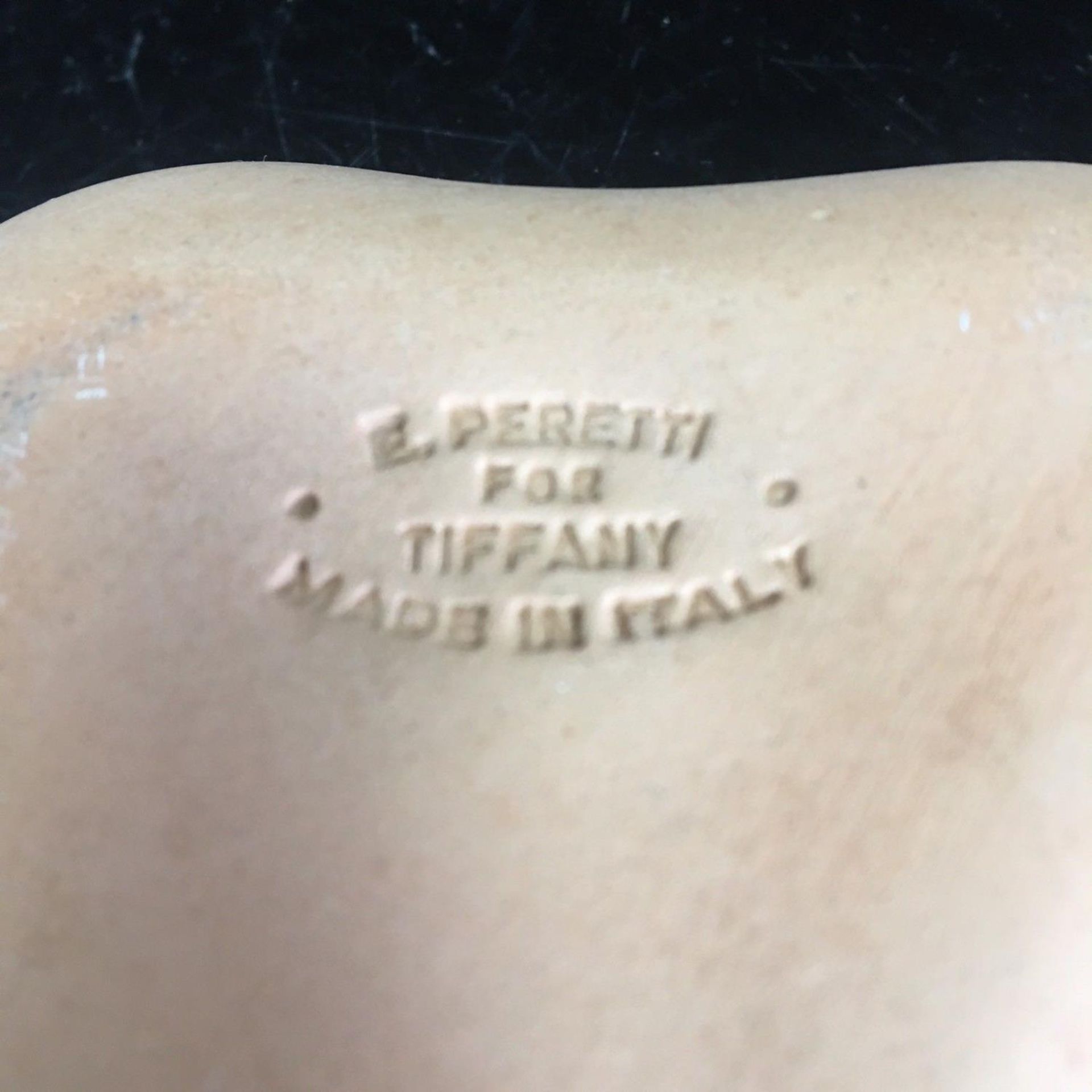 Elsa Peretti for Tiffany Pottery Terracotta Heart Box - Image 2 of 5