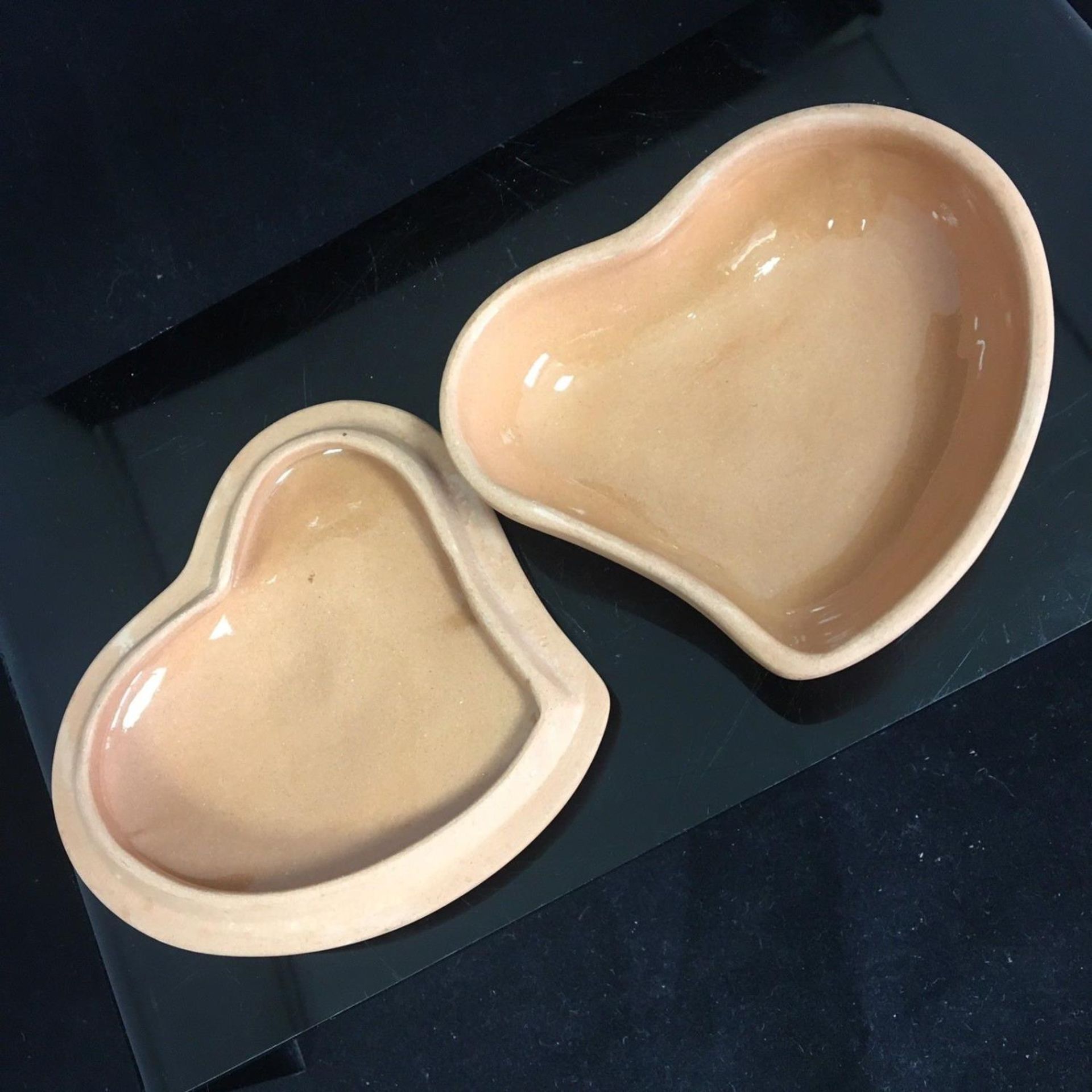 Elsa Peretti for Tiffany Pottery Terracotta Heart Box - Image 4 of 5