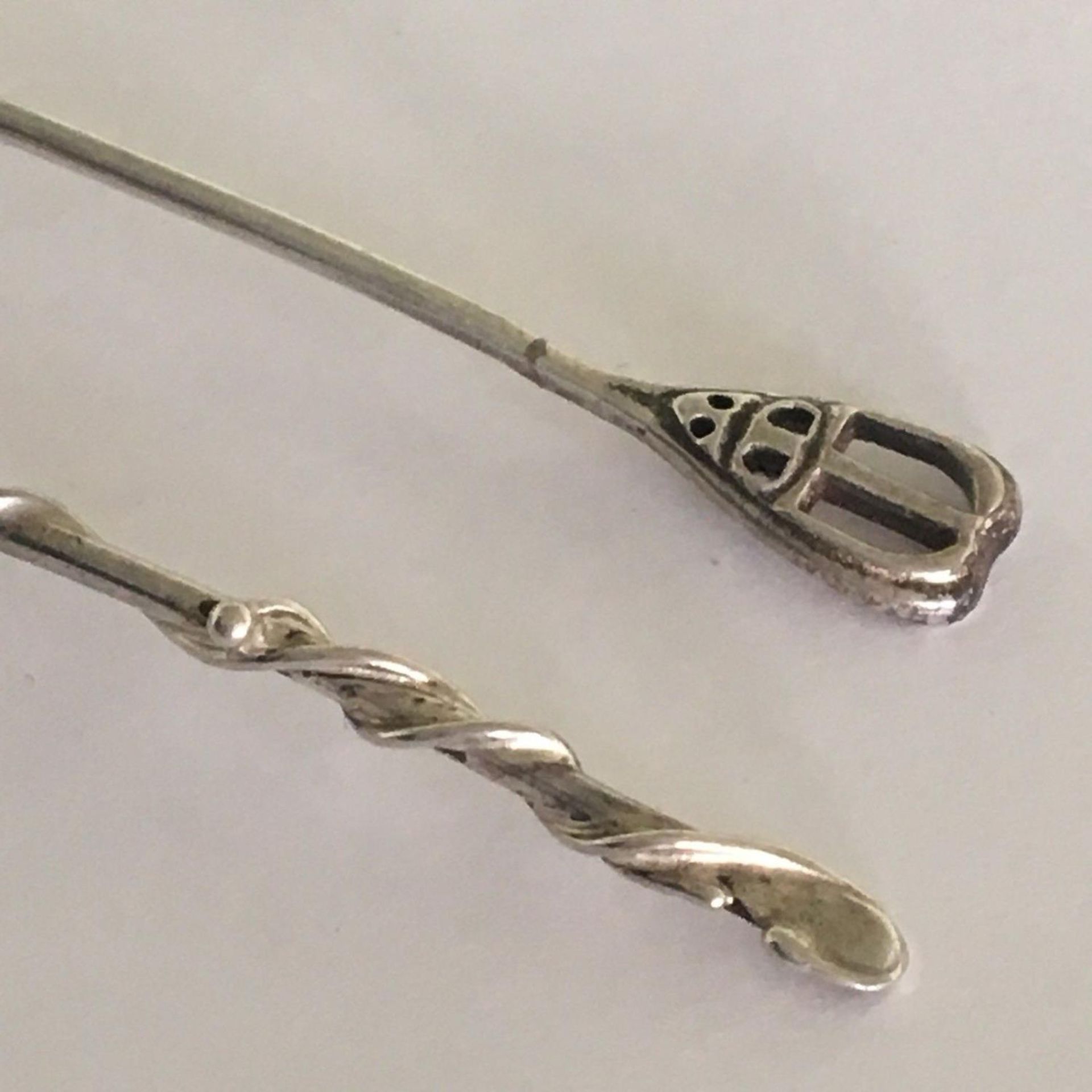 Two Scottish Silver Salt Spoons by Philip D A Campbell Isle of Mull Silver Co - Edinburgh Hallmarks - Image 2 of 3