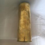 WW1 Trench Art Brass Shell Case Vase June 1917