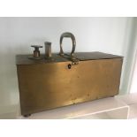 Rare 18th Century Georgian Brass Tavern Honesty Tobacco Box Rich's Patent c1770