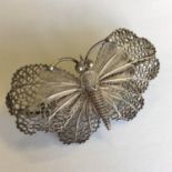 Fine Filigree Continental Silver (800) Large Size Butterfly.