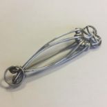 Scottish Art Nouveau/secession movement brooch 925 Silver by Carrick