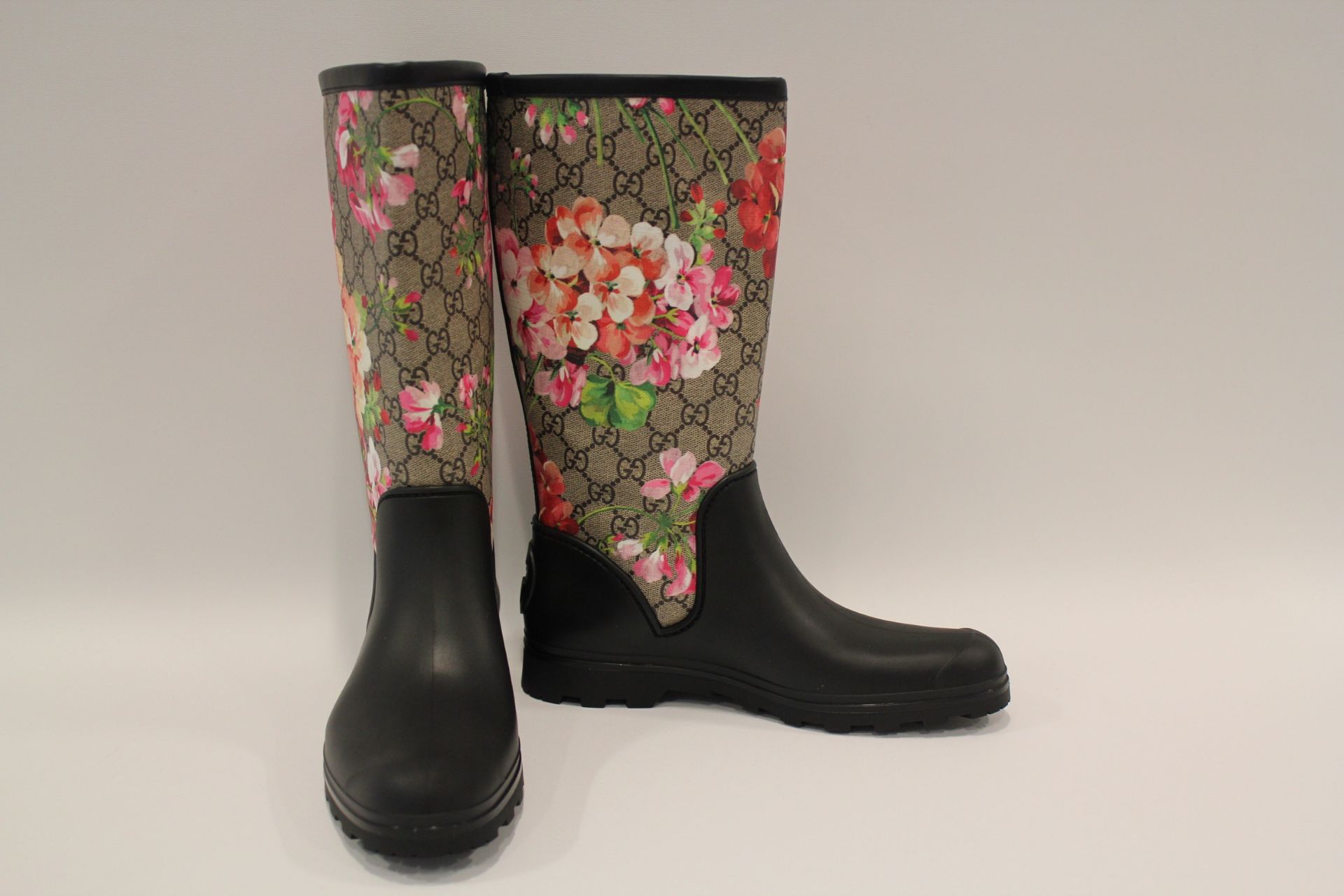 GUCCI Prato Gg Blooms Rain Boot | Multi/Pink | 38 (UK 5)