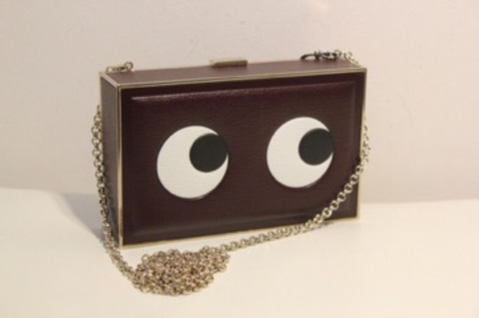 ANYA HINDMARCH Imperial Eyes Clutch/Shoulder bag - CAPRA IN RED