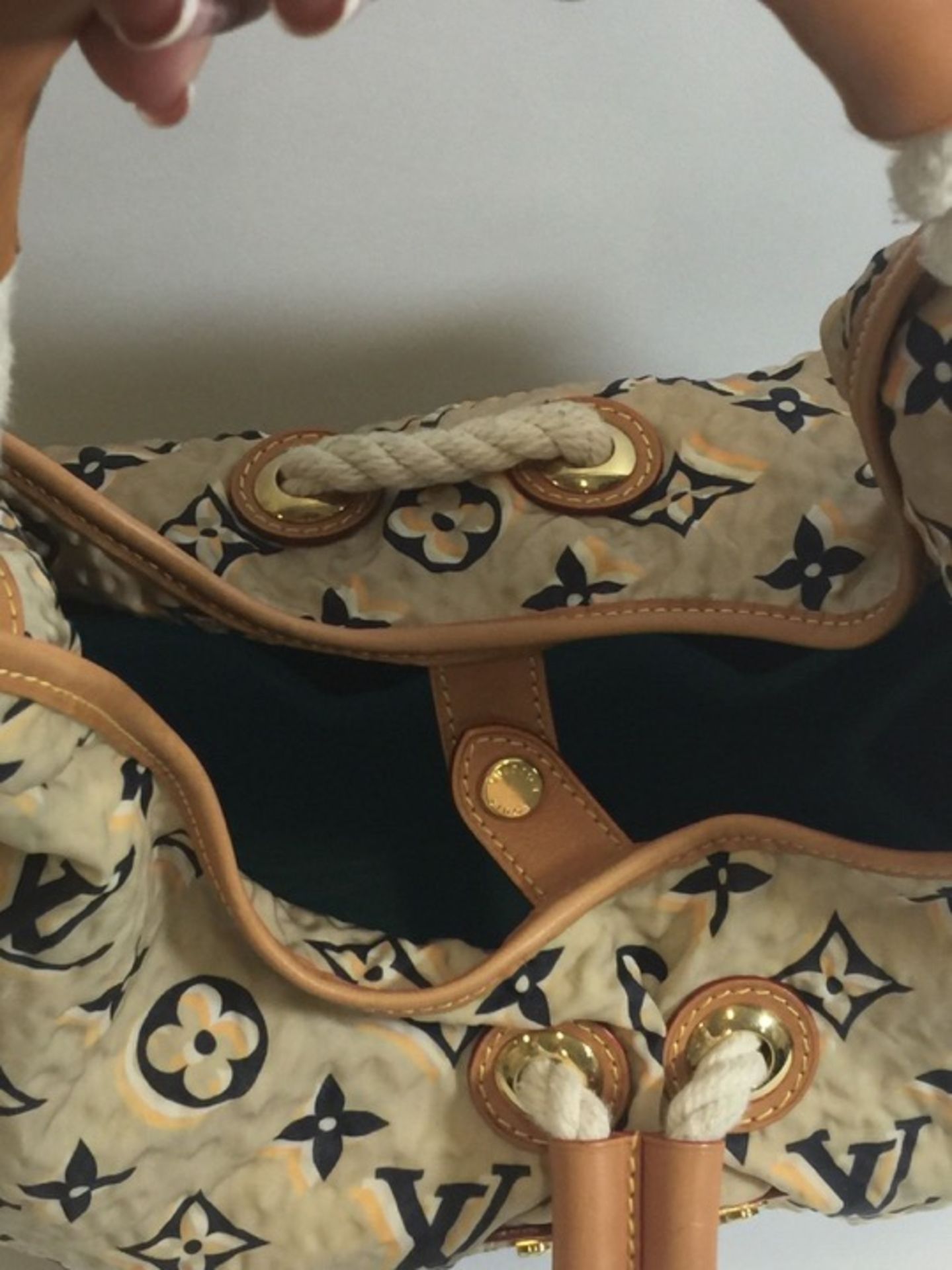 LOUIS VUITTON Limited Edition Tan Monogram Bulles MM Bag - Image 8 of 12