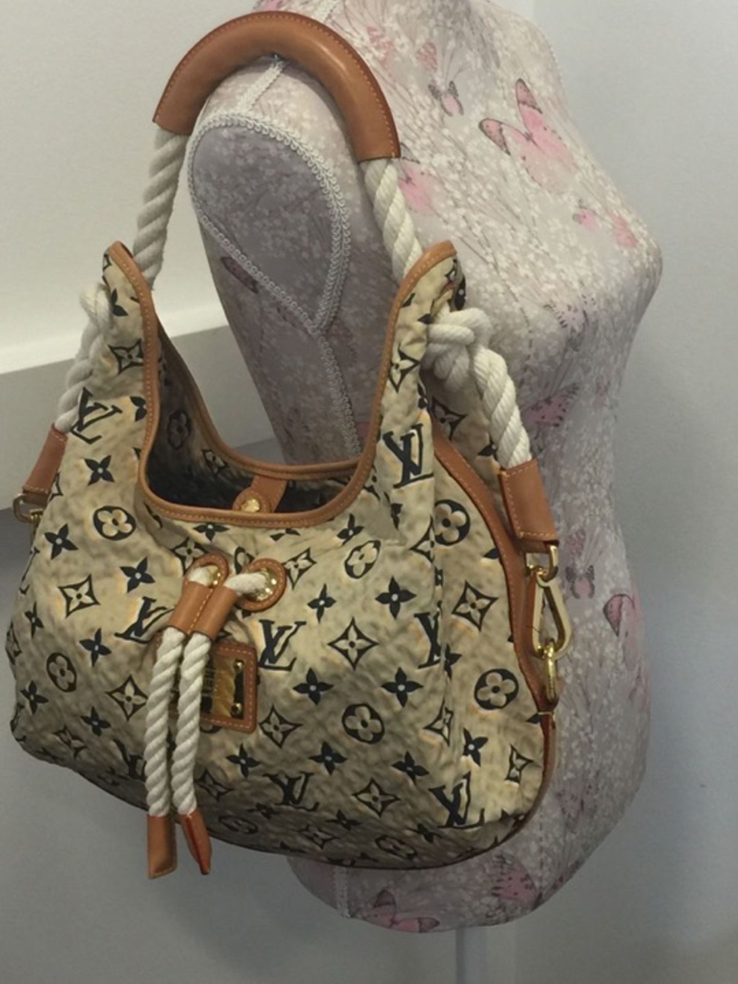 LOUIS VUITTON Limited Edition Tan Monogram Bulles MM Bag