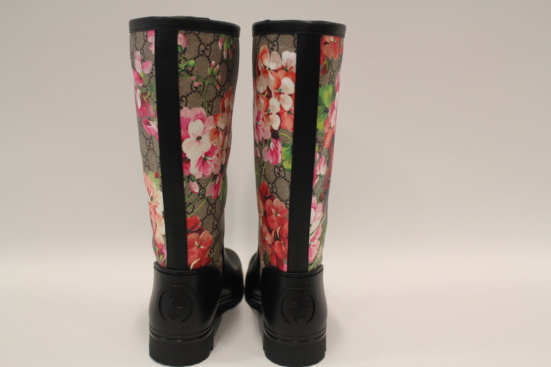 GUCCI Prato Gg Blooms Rain Boot | Multi/Pink | 38 (UK 5) - Image 3 of 4