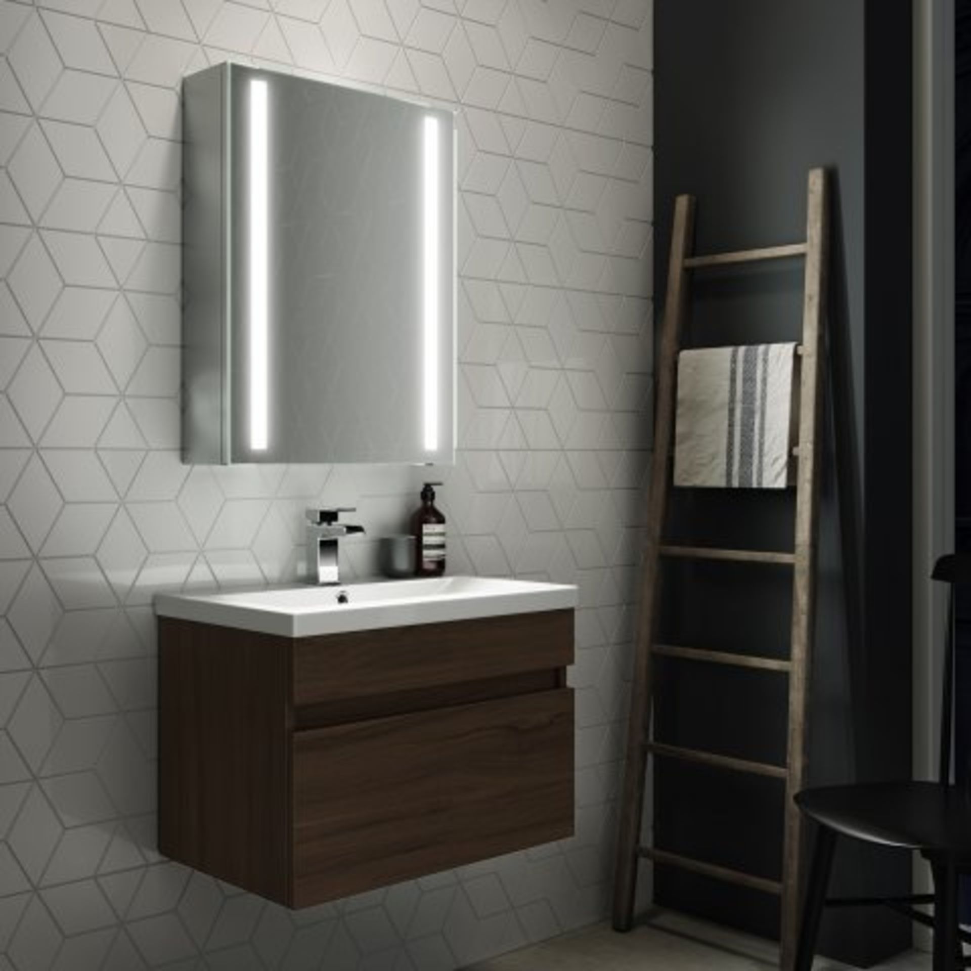(P167) 500x650mm Dawn Illuminated LED Mirror Cabinet. RRP £499.99. Perfect Reflection The featured - Image 3 of 5