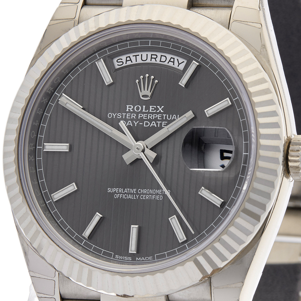 Rolex Day-Date 40mm 18k White Gold 228239