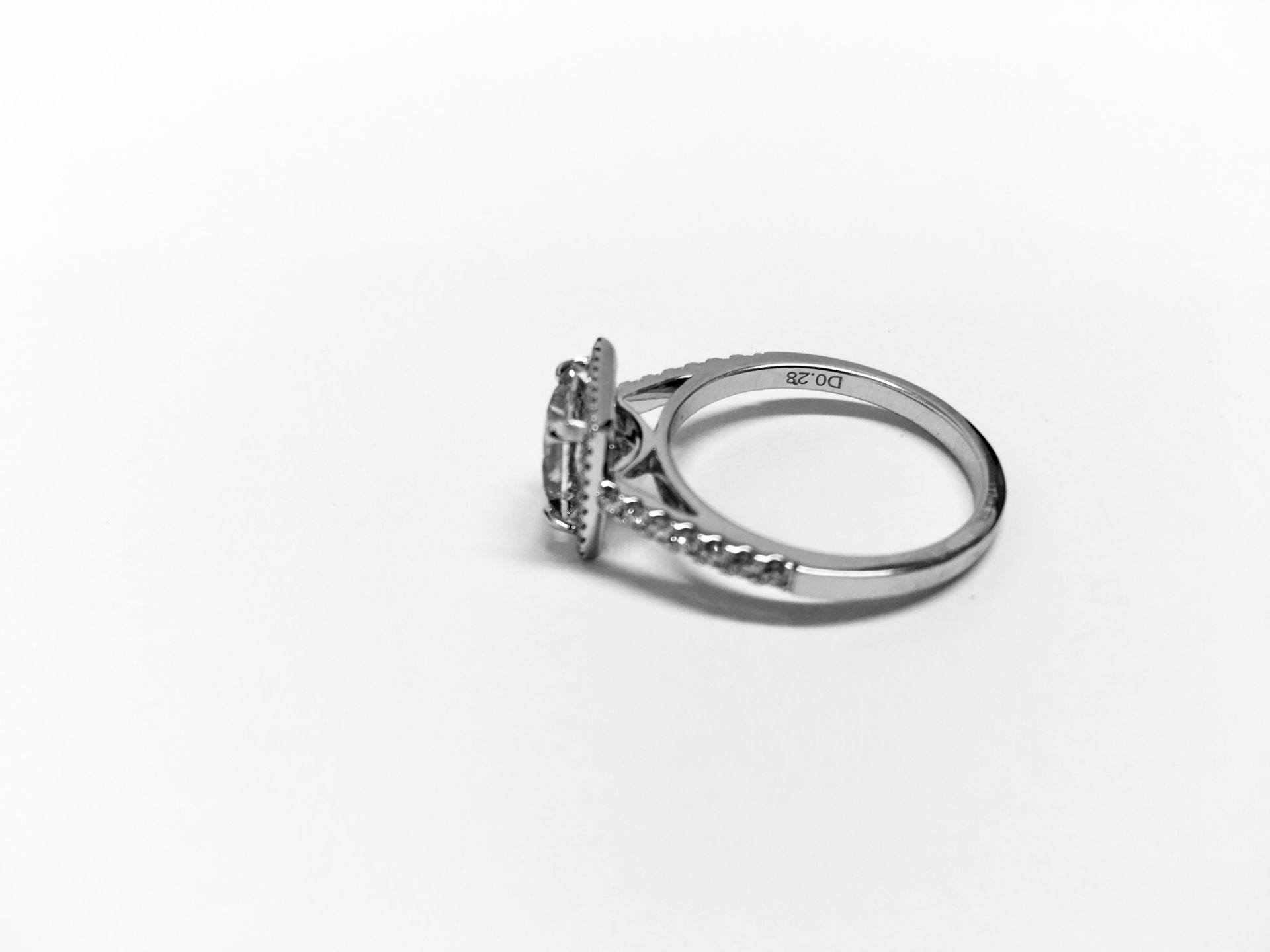 1.75ct diamond set solitaire ring set in 18ct. Princess cut diamond in the centre, I colourand I2 - Image 3 of 5