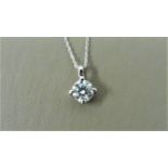 0.25ct diamond solitaire style pendant. Brilliant cut diamond, I colour and si3 clarity. Set in a