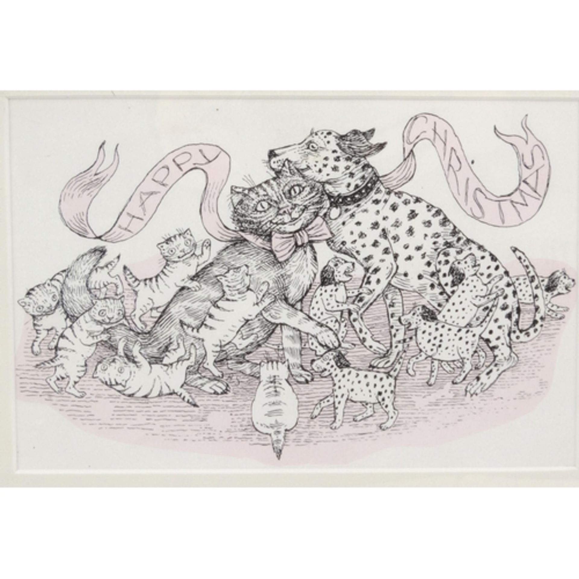 Pencil and ink drawing signed Betty Swanwick. - Image 3 of 4