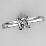 A Princess Cut Solitaire Ring