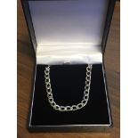 Sterling Silver Chain Stamped 925 and Hallmarked