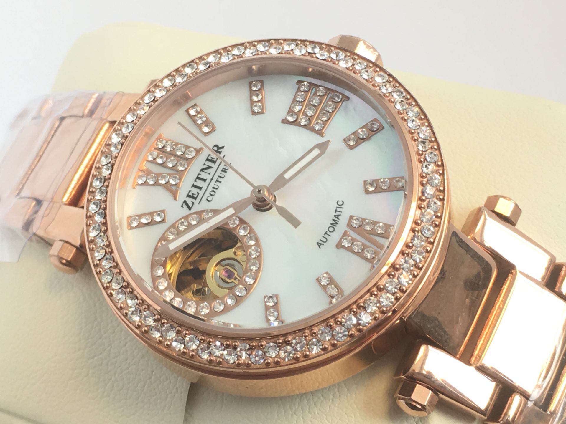 ZEITNER COUTRE AUTOMATIC LADIES WATCH WITH ORIGINAL BOX AND MANNUAL - Image 3 of 4