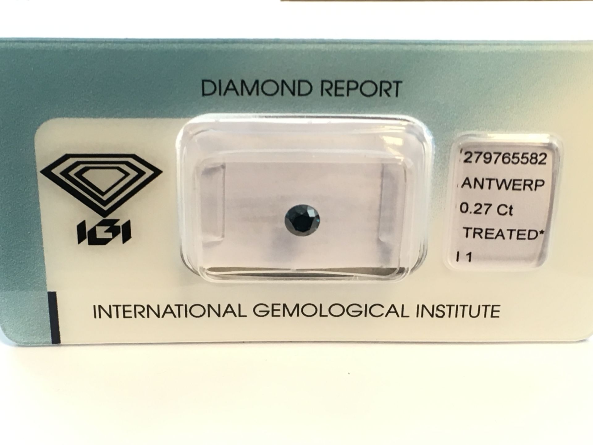 0.27ct Natural Diamond with IGI Certificate - Bild 2 aus 4