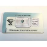 0.68ct Natural Sapphire with IGI Certificate