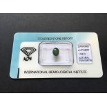 1.08ct Natural Tsavorite (Green Garnet) with IGI Certificate