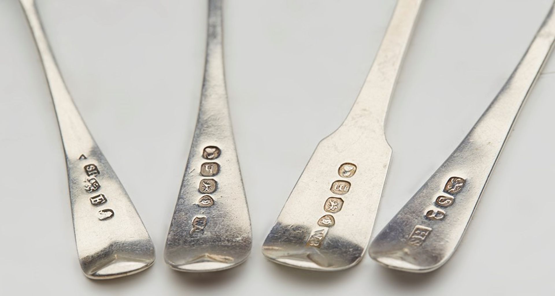 Fine Collection Georgian & William Iv Silver Teaspoons 1793 - 1827 - Image 5 of 7