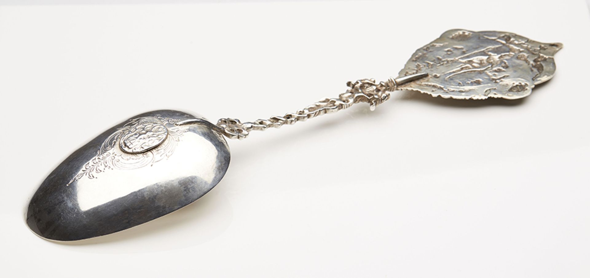Fine Antique Continental Silver Presentation Spoon With Classical Terminal 18/19Th C. - Image 4 of 8