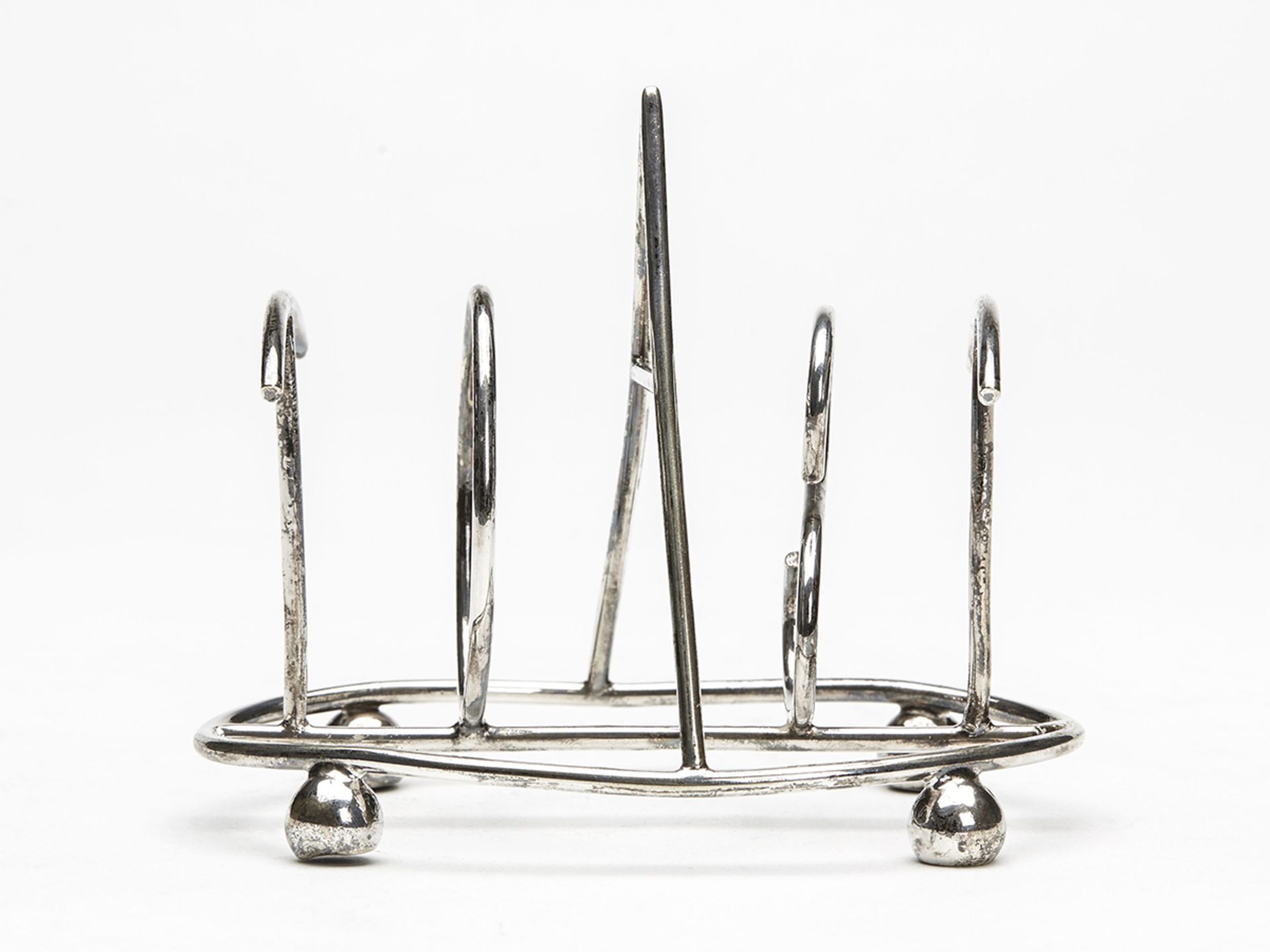 Rare Edwardian Silver Plated Novelty Toast Rack C.1906 - Image 2 of 7