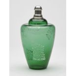 Murano La Fenice Silver Mounted Cologne Bottle 20Th C.