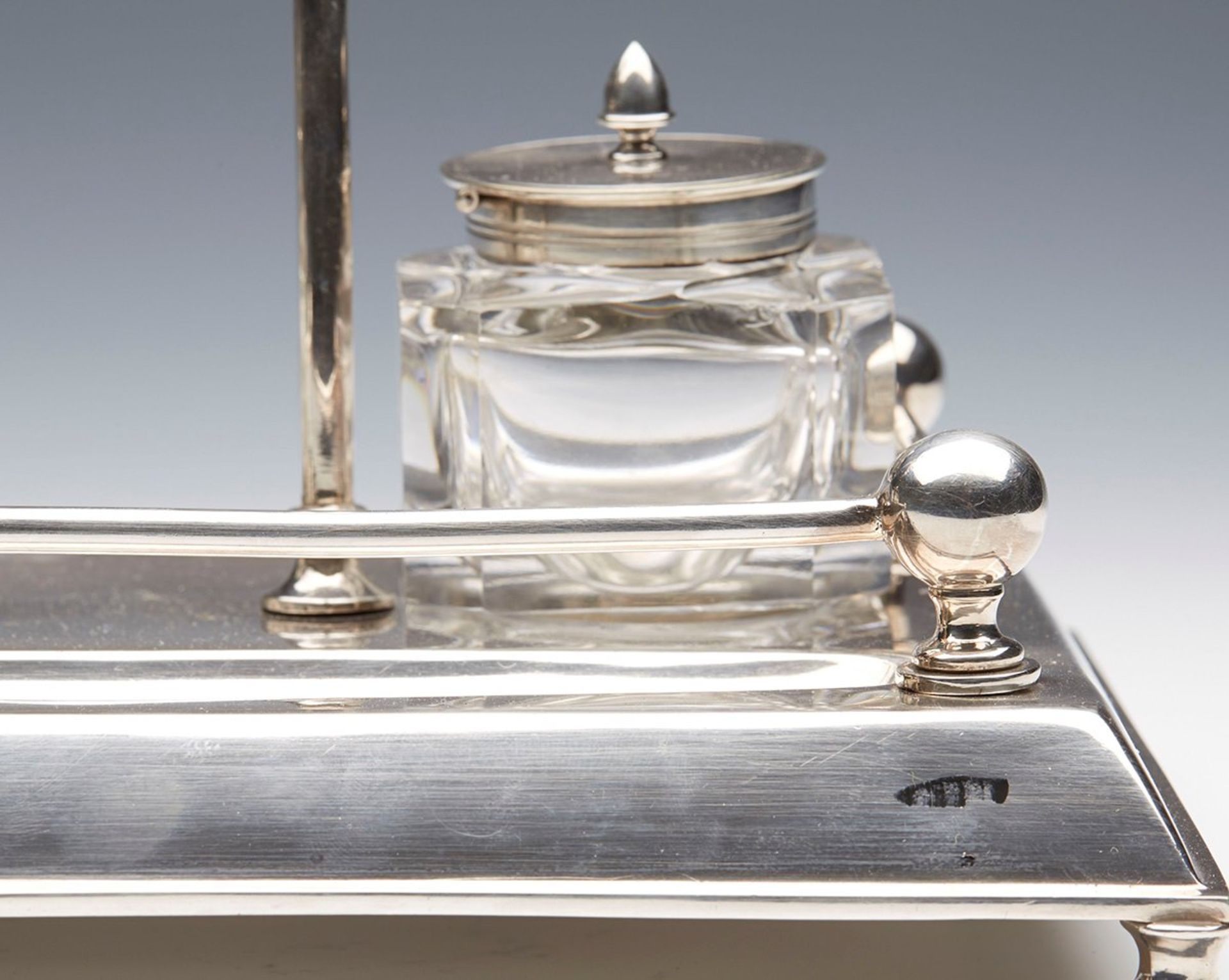 Arts & Crafts Walker & Hall Silver Plated Inkstand C.1890 - Image 2 of 8