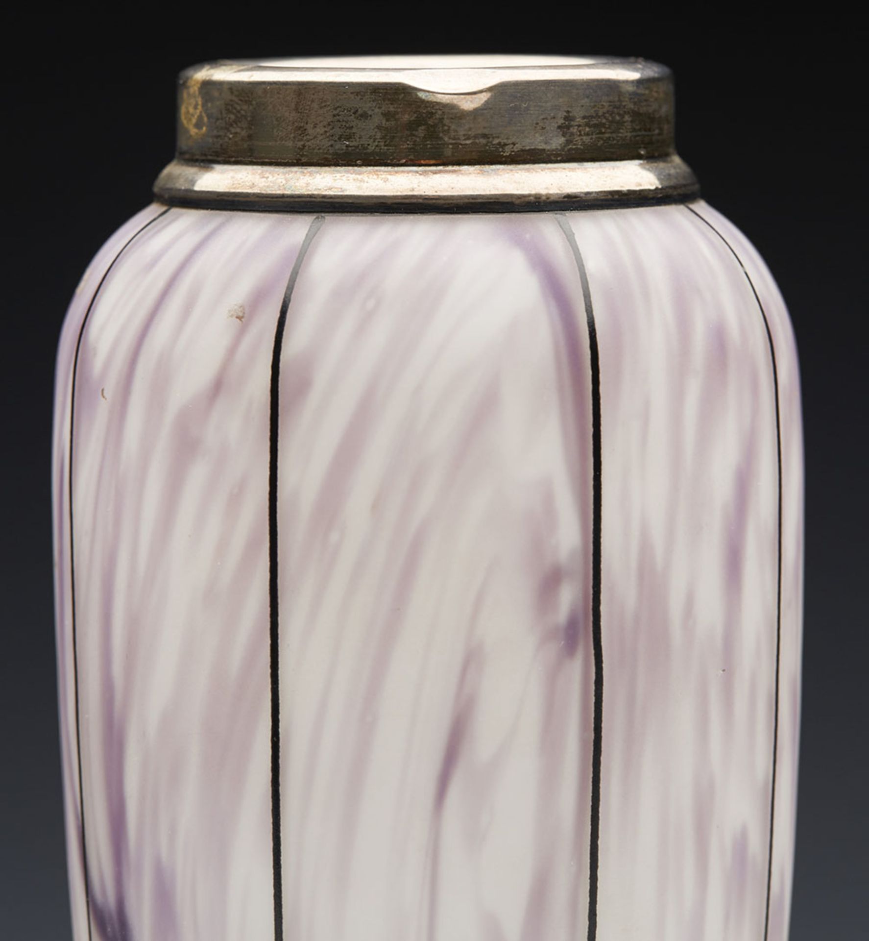 Art Deco Steinschšnau Art Glass Silver Mounted Vase C.1928 - Image 7 of 10