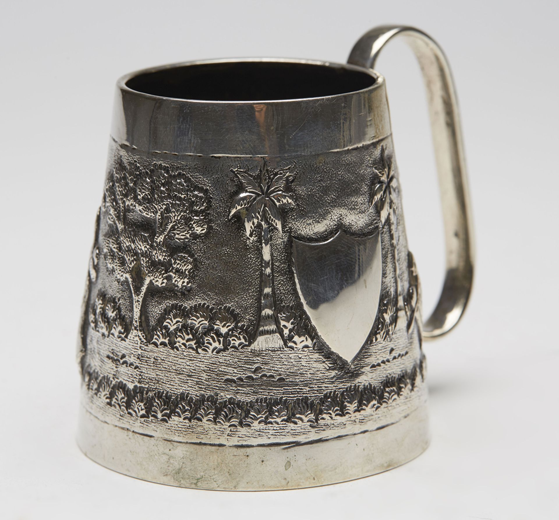 Vintage South East Asian Silver Presentation Cup 20Th C.