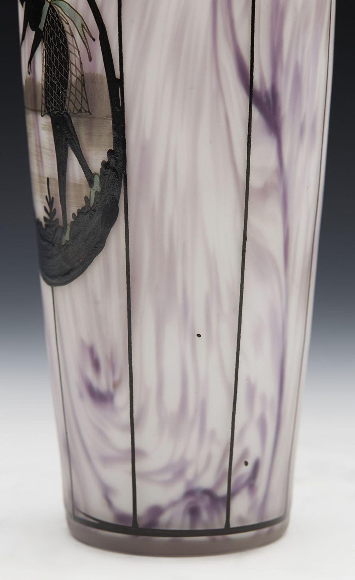 Art Deco Steinschšnau Art Glass Silver Mounted Vase C.1928 - Image 5 of 10