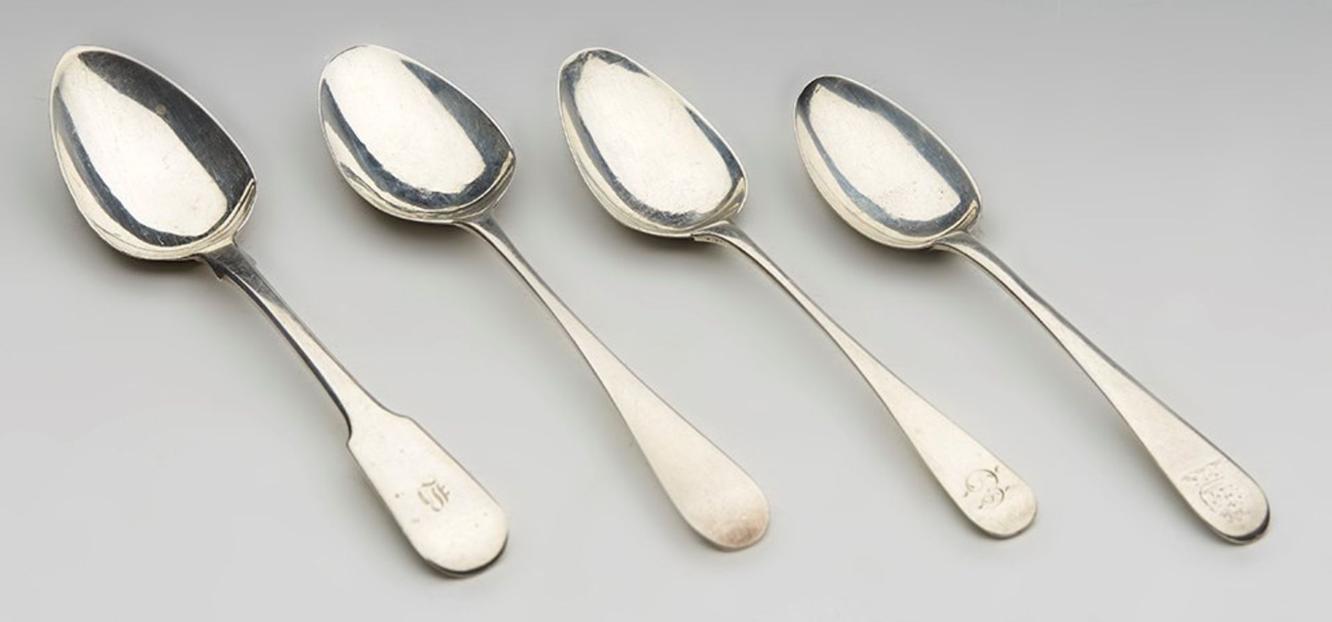 Fine Collection Georgian & William Iv Silver Teaspoons 1793 - 1827