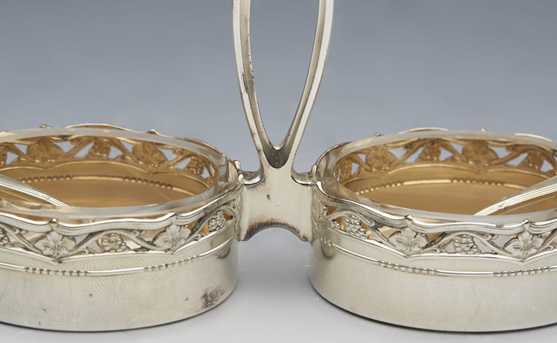 Secessionist German Wmf Twin Handled Silver Plated Salt C.1905 - Image 5 of 11