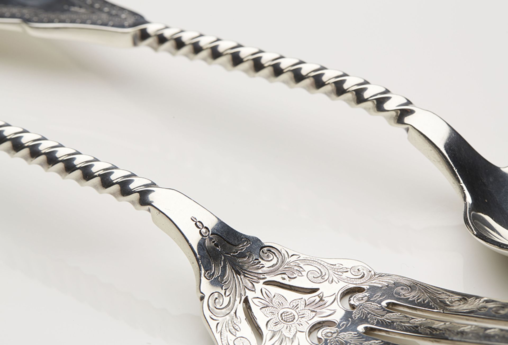 Antique Shreve, Brown & Co Silver Servers 19Th C. - Image 3 of 9