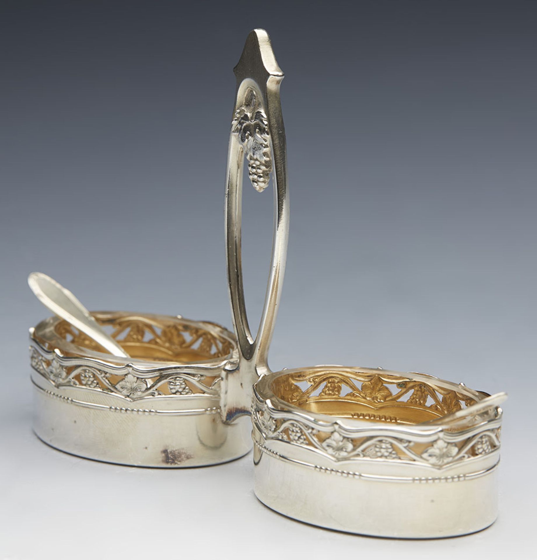 Secessionist German Wmf Twin Handled Silver Plated Salt C.1905 - Image 2 of 11