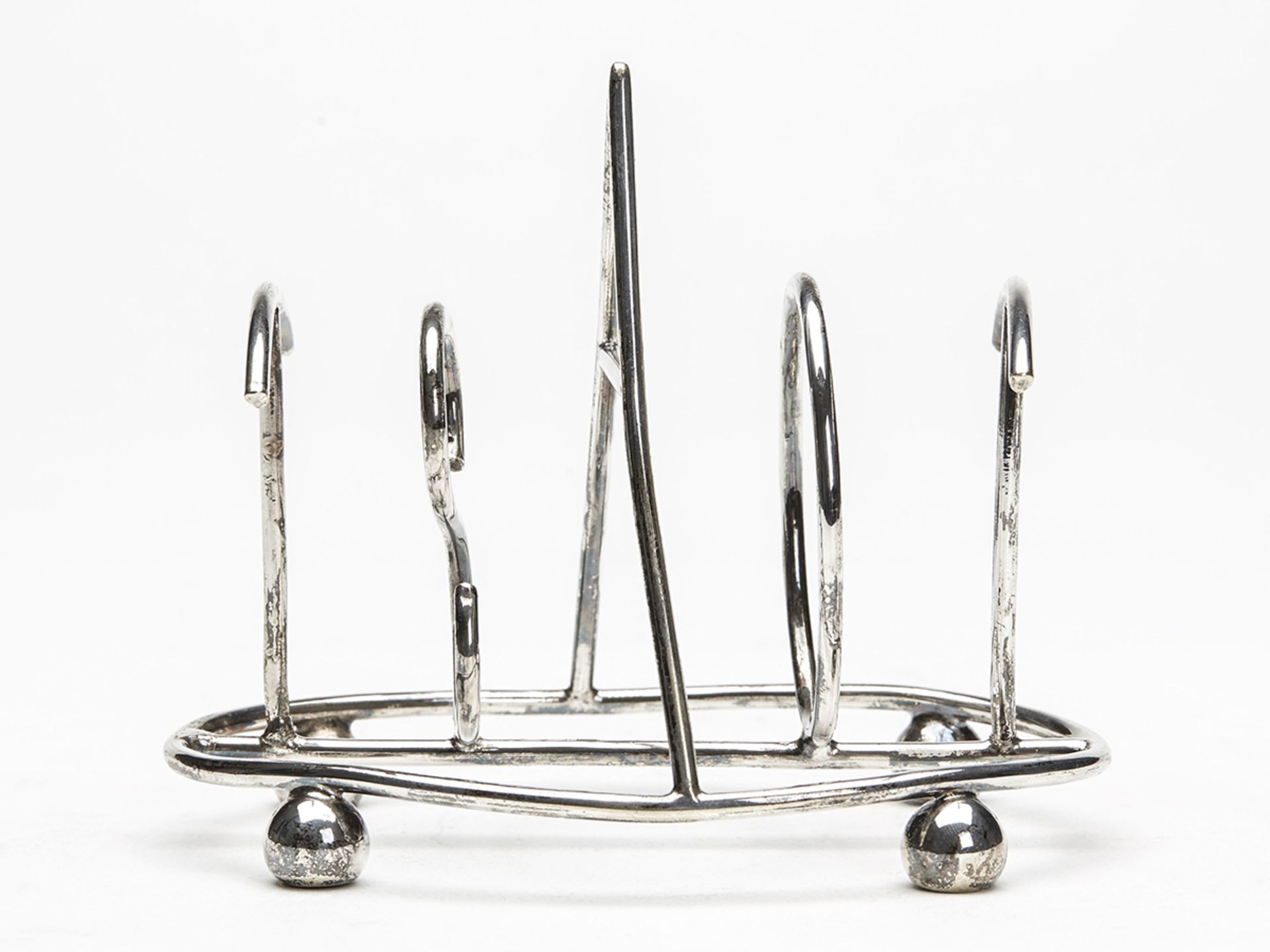 Rare Edwardian Silver Plated Novelty Toast Rack C.1906 - Image 5 of 7