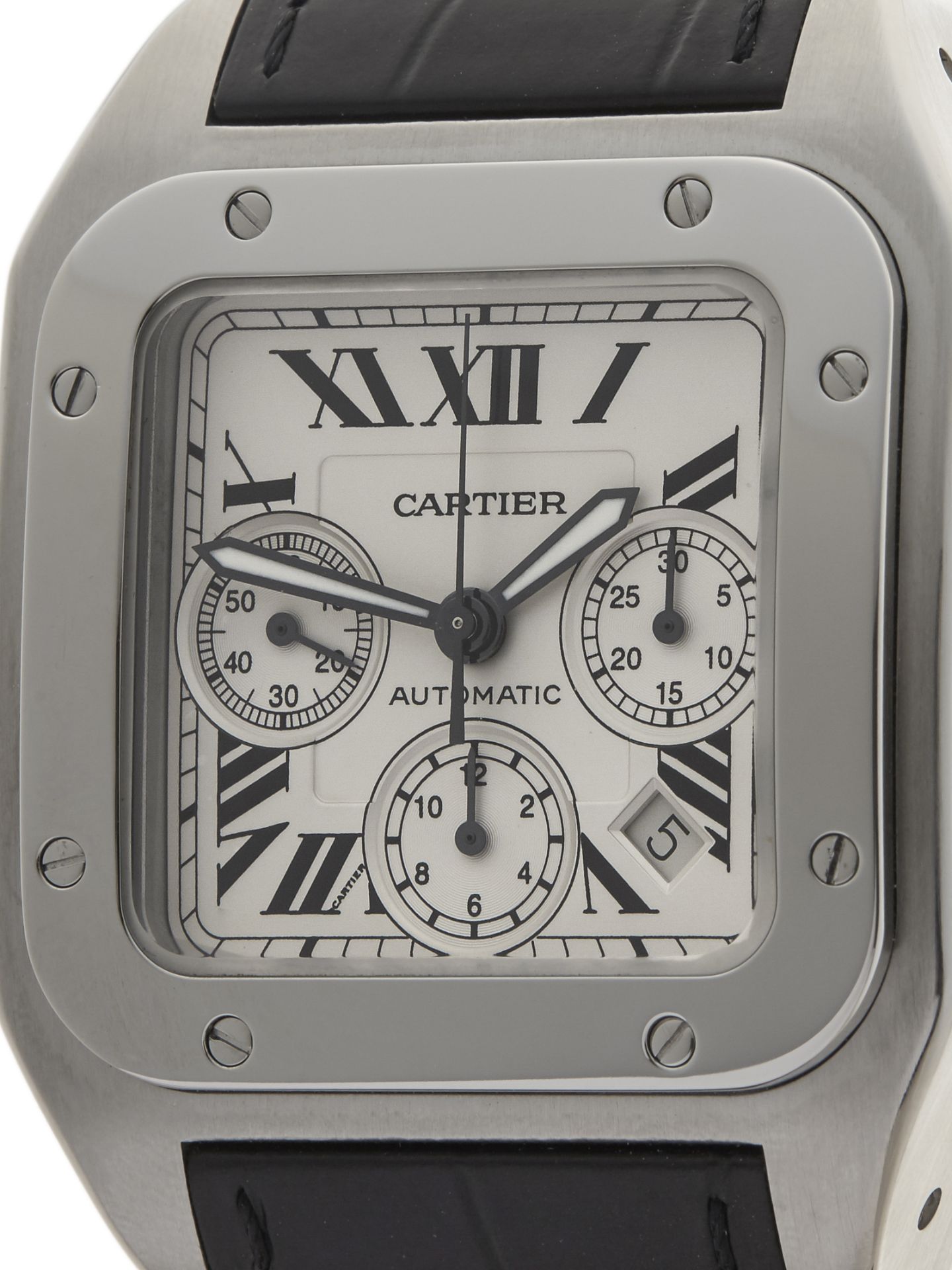 Cartier Santos 100 XL Chronograph 41mm Stainless Steel 2740 or W20090X8 - Image 3 of 9